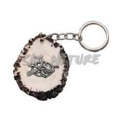 1201402 - PORTACHIAVI BASE CERVO CON TESTA CERVO E FUCILE - JOKER VN09