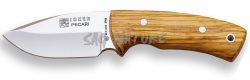 1201460 - COLTELLO CON SCUOIATORE CON MANICO OLIVO LAMA 8,5 PESO 170 GR - JOKER CO22