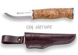 1201468 - COLTELLO BUSHCRAFT MANICO BETULLA LAMA 8 CM PESO 110 GR - JOKER CL126