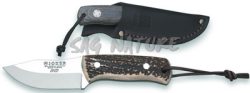 1201895 - COLTELLO BRUSHCRAFT ERIZO CON MANICO IN CORNO DI CERVO LAMA 7,5 CM PESO 140 GR - JOKER CC75