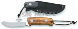 1201905 - COLTELLO BRUSHCRAFT RABBIT CON MANICO OLIVO LAMA 8,5 CM PESO 130 GR - JOKER CO76