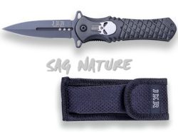 1203009 - COLTELLO CON MANICO IN FIBRA ED APERTURA ASSISTITA COMPLETO DI FODERO IN NYLON - LAMA 8 CM - JKR506