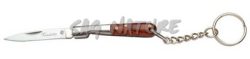 1203122 - COLTELLO PORTACHIAVI CON MANICO DI LEGNO ROSSO LAMA 4 CM - JKR238