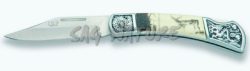 1203141 - COLTELLO TASCABILE CON MANICO DISEGNO CERVO LAMA 7,0 CM - JKR111