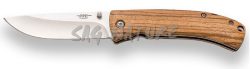 1203148 - COLTELLO SPORTIVO JKR CON APERTURA MANUALE E MANICO IN LEGNO ZEBRANO - JKR0715