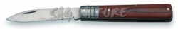 1203205 - COLTELLO CON GHIERA INOX CON MANICO LEGNO ROSSO LAMA 7 CM - JKR77
