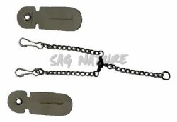 1301074 - BRACHE PER CIVETTA O FALCO, IN METALLO; CUOIATTOLI STACCABILI