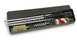 1301127 - KIT PULIZIA FUCILE IN SCAT. PLAST. C/BACCHET.  ALLUMINIO DIAM. 7 MM - A 3 PEZZI , SCOVOLI LANA, SETOLA E ACCIAIO A ELICA