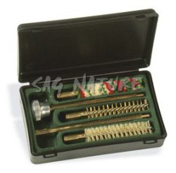 1301136 - KIT PULIZIA PISTOLA E ARIA COMP. SCAT. PLAST. C/BACCHET. ACCIAIO PLASTIF. A 2 PZ, SCOVOLI LANA, SETOLA, BRONZO E OLIO