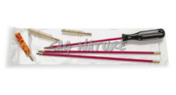 1301169 - KIT PULIZIA CARABINA IN BUSTA PLAST. C/BACCHET. ACCIAIO PLASTIF. A 3 PZ, SCOVOLI LANA,  SETOLA E BRONZO A SPAZZOLA