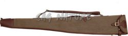 1705019 - FODERO PER FUCILE CON PELLICCIA INTERNA, IN CANVAS CON ZIP E PATELLA CINGHIA REGOLSBILE E AMOVIBILE CM 130X20 - ART. CANVAS 1