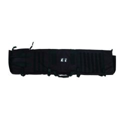 1705035 - FODERO TACTICAL IN CORDURA NERO REGOLABILE PER 2 CARABINE - ESTENDIBILE UTILIZZABILE COME SHOOTING BLANKET CM 125X33 - ART. SNIPER GUN CASE