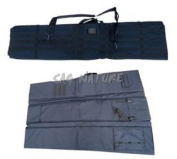 1705065 - FODERO TACTICAL IN CORDURA WATERPROOF NERO PER CARABINE - ESTENDIBILE UTILIZZABILE COME TAPPETO DA TIRO, TASCA INTERNA E TRACOLLA REGOLABILE CM 132X33 - ART. SNIPER 1