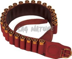 1706003 - CARTUCCERA PELLE FODERATA CON 22 CELLE CHIUSE CAL. 20 - ART. RA2C 20