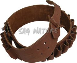 1706028 - CARTUCCERA REGOLABILE IN PELLE CON 25 CELLE CAL. 12 E CAL. 20 - ART. 712