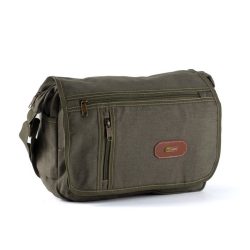 1708010 - BORSA DA CACCIA IN CANVAS CON TASCHE ESTERNE 35X29X11 - ART. B1001