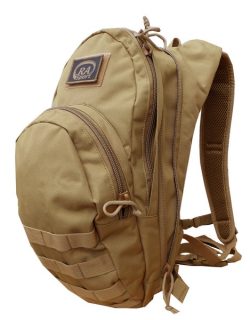 1708025 - ZAINO TACTICAL CON LARGO COMPARTIMENTO PRINCIPALE TASCA ESTERNA SCHIENALE SOFT PADDED E SPALLACCI REGOLABILI TESSUTO GOOD PLUS COL. TAN CM 45X30X18 - ART. TACTICAL 1