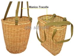 1708081 - CESTO IN VIMINI PER FUNGHI - MISURE 30X31X22,5 CM - 13 LITRI - RNG-6M