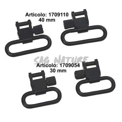 1709054 - COPPIA MAGLIETTA PORTA CINGHIA A SGANCIO RAPIDO - LARGHEZZA 3 CM - ART. RFB-01