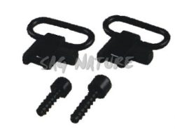 1709055 - COPPIA MAGLIETTA PORTA CINGHIA A SGANCIO RAPIDO COMPLETO DI VITI PER LEGNO - ART. RFB-03