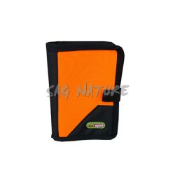 1709085 - PORTA LICENZA-DOCUMENTI IN POLIESTERE E PVC ARANCIO CON 8 PAGINE TRASPARENTI - CM 16X11,50 - ART. RD17 ORANGE