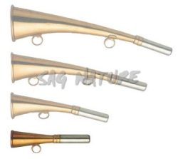 1709091 - CORNO-TROMBETTA IN OTTONE MISURA 12 CM