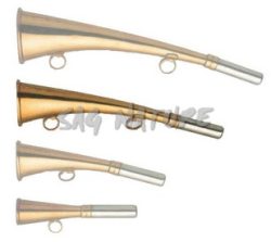 1709093 - CORNO-TROMBETTA IN OTTONE MISURA 22 CM