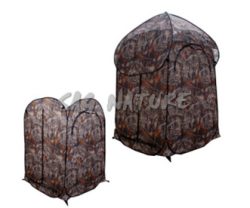 1713011 - CAPANNO CAMUFLAGE IN POLYESTERE PU. RIPIEGABILE CON TETTO  IN CUSTODIA TRASPORTO - CM 100X100 - ART. TENDA CACCIA