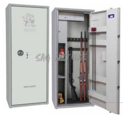 2301047 - CASSAFORTE/ARMADIO BLINDATO MOD. GE600 KL - 8 FUCILI - CM 152x60x37 - PESO KG 128 ca. - TESORETTO BLINDATO E RIPIANI - GRIFFON