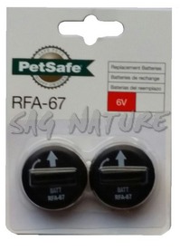 2601030 - BLISTER DUE BATTERIE PER COLLARE ANTIABBAIO ARTICOLO 2601024 ED ARTICOLO 2601008 - RFA-67D-11 - PET SAFE -