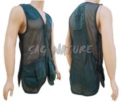 2901005 - GILET DA CACCIA IN RETE - COLORE VERDE - TG S ALLA 3XL - SAG NATURE