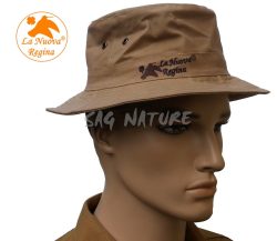 2901029 - CAPPELLO IN COTONE CERATO - COLORE BEIGE - TG XS ALLA 3XL - LA NUOVA REGINA - SAG NATURE