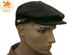 2901037 - CAPPELLO COPPOLA IN PELLE - COLORE VERDE - TG S ALLA 3XL - LA NUOVA REGINA - SAG NATURE