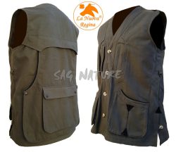 2901051 - GILET TERMINIO IN CANVAS LEGGERO - COLORE VERDE - TG M-L-XL - LA NUOVA REGINA - SAG NATURE