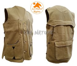 2901052 - GILET TERMINIO IN CANVAS LEGGERO - COLORE BEIGE - TG S ALLA 4XL - LA NUOVA REGINA - SAG NATURE