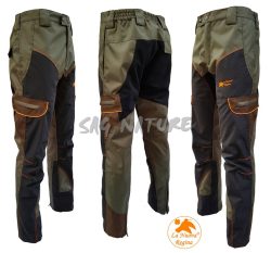 2901064 - PANTALONE SUPREME FULL GREEN CORDURA E KEVLAR - TG 42 ALLA TG 64 - LA NUOVA REGINA - SAG NATURE -