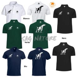2901119 - T-SHIRT POLO MEZZA MANICA CON RICAMO KURZHAAR - TG S ALLA 5XL - LA NUOVA REGINA
