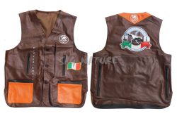 2901124 - GILET HAMAL DRESSEUR INTERAMENTE IN PELLE BOVINA REALIZZATO SOLO SU RICHIESTA E PERSONALIZZABILE CON LOGHI RICAMATI - LA NUOVA REGINA