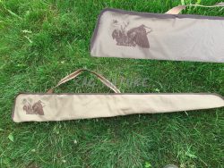 2902002 - FODERO STOFFA MEZZA ZIP COMPLETO DI TRACOLLA CON CANE E BECCACCIA - 130 CM - CF 12 PZ - LA NUOVA REGINA