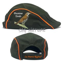 2903019 - CAPPELLO COPPOLA CON RICAMO TORDO - COLORE VERDE - LA NUOVA REGINA