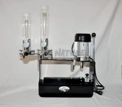 3301008 - PRESSA FALCON V-S1000 DUE STAZIONI ORLATRICE MANUALE ELETTRICA COMPLETA DI BOBINA + INCISORE + COPPIA DOSATORI POLVERE E PIOMBO - GAEP