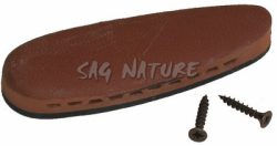 3601034 - CALCIOLO GOMMA SOFT ALT.mm15 INT.SE mm82 NERO - MARRONE FINTA PELLE VENTILATO - SCATOLA CARTONE + VITI - RECCO CALCIOLI 515 SP