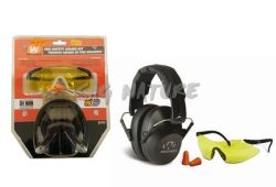 4201003 - KIT CUFFIA A BASSO PROFILO - OCCHIALI PROTETTIVI IN POLICARBONATO - TAPPI IN SCHIUMA - GWP-FPM1GFP - WALKER'S