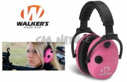 4201022 - CUFFIA ELETTRONICA IN CARBONIO AD ALTA FREQUENZA - COLORE ROSA - GWP-AMPKCARB - WALKER'S