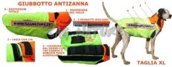 4601007 - GIUBBOTTO ANTIZANNA IN KEVLAR + MEMBRANA 3M - 100% POLIESTERE - TAGLIA XL - GIROPETTO ALL'ALTEZZA DELLE ZAMPE ANTERIORI 72-76 CM