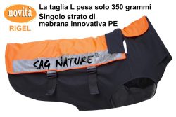 4602001 - GIUBBOTTO ANTIZANNA RIGEL ULTRALIGHT CON 1 STRATO DI MEMBRANA PE - DALLA TG XXS ALLA TAGLIA XXL - LEGGERO - ROBUSTO - TRASPIRANTE - SAG NATURE