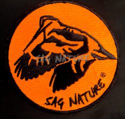 4901002 - PATCH TOPPA BECCACCIA IN VOLO - DIAMETRO 8,5 CM - SAG NATURE