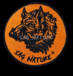 4901004 - PATCH TOPPA TESTA CINGHIALE - DIAMETRO 8,5 CM - SAG NATURE