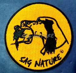 4901016 - PATCH TOPPA TESTA SETTER CON BECCACCIA ABBOCCATA - DIAMETRO 8,5 CM - SAG NATURE