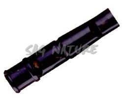 5401001 - FISCHIETTO DOPPIO CON DUE TONI IN CORNO DI BUFALO (TRILLO E FISCHIO) COMPLETO DI LACCETTO - LUNGH 6,0 CM - SAG NATURE